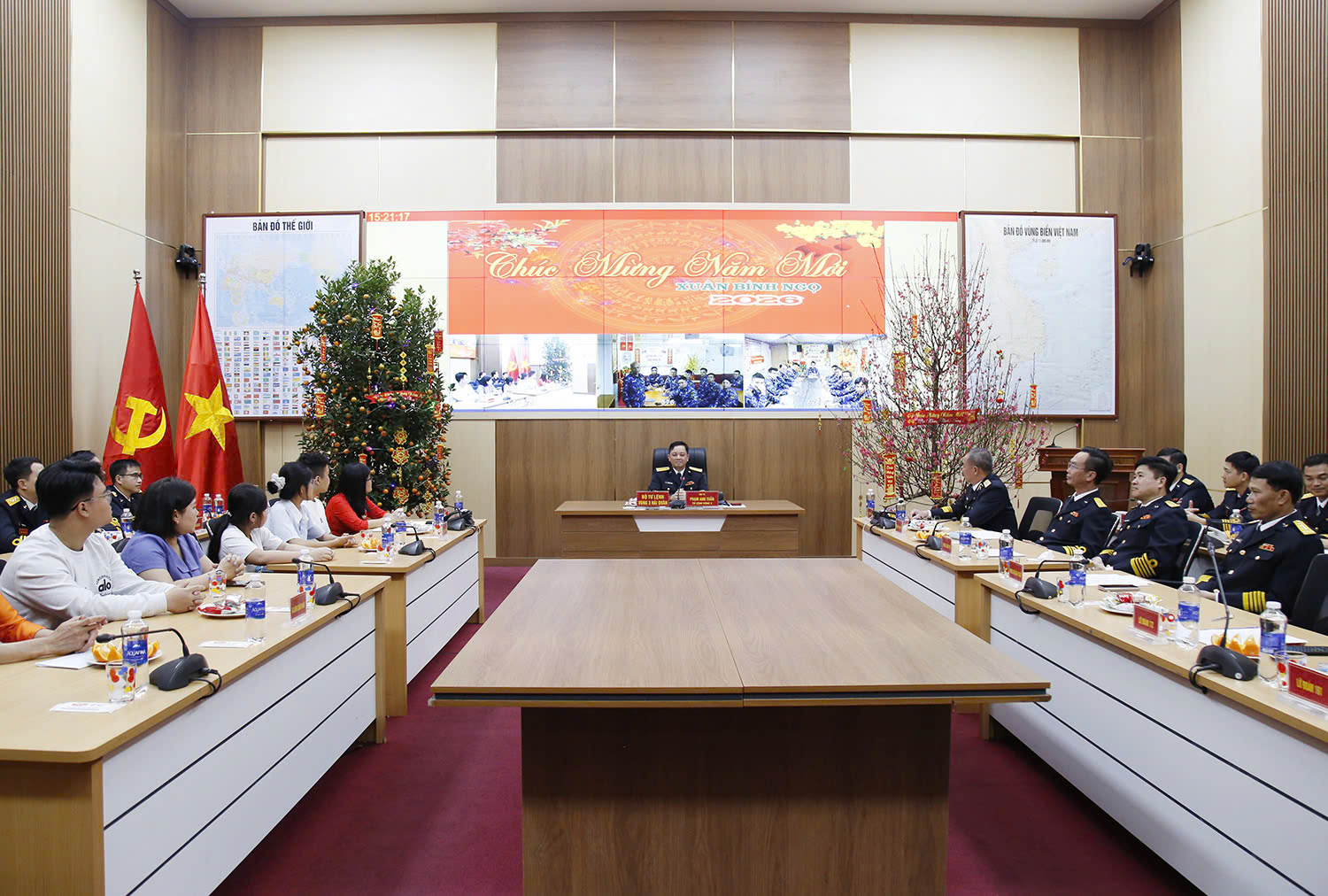 Vùng 3 Hải quân tổ chức điểm cầu trực tuyến chúc Tết Nguyên đán Bính Ngọ 2026 
